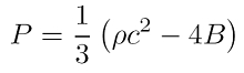 Zustandsgleichung von Strange-Materie nach dem Bag-Modell