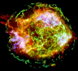 Chandra-Röntgenbild des Supernovaüberrests Cas A
